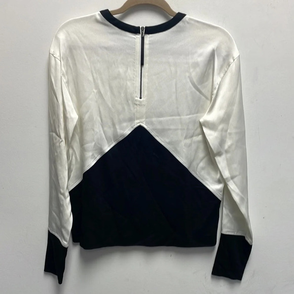 helmut Lang satin color block layered top - Picture 5 of 6